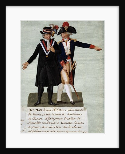 French Revolution: depiction of Jean Sylvain Bailly by Anonymous