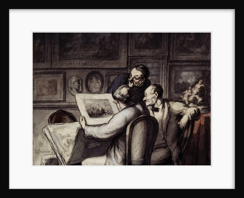 Lovers of prints by Honore Daumier