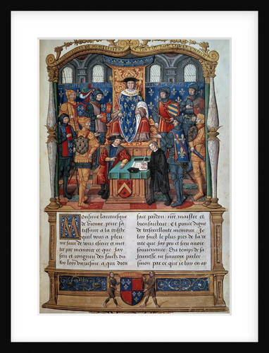Philippe de Commines dictating his Memoirs before Louis XI by Anonymous