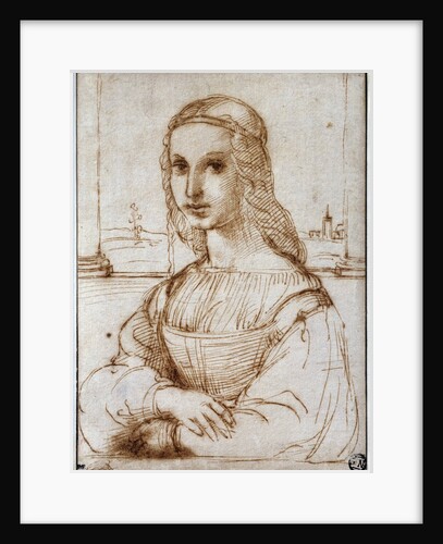 Young woman on a balcony (Florentine noblewoman) by Raphael