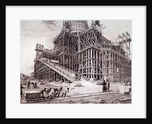 Construction of the church of the Winter Palace (St. Petersburg) by Anonymous