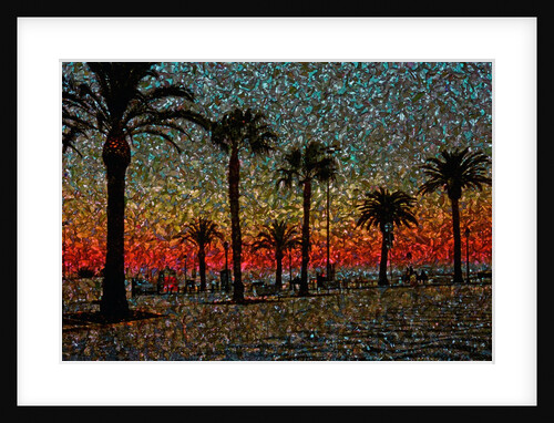 Sunset and Coconut Trees by Anonymous