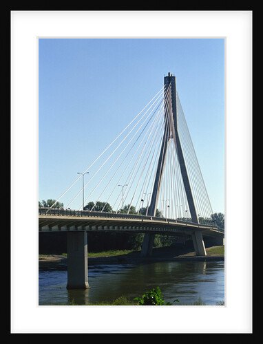 Most Slasko-Dabrowski Bridge, Warsaw, Poland by Anonymous