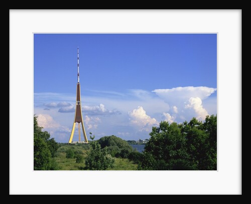 Riga Radio and TV Tower, Daugava River, Riga, Latvia by Anonymous