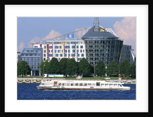 Cruise Ship, Daugava River, Riga, Latvia by Anonymous