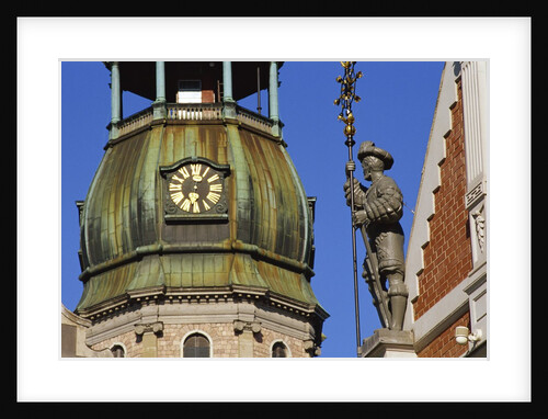 Town Hall Square, Blackheads House, St. Peter's Church, Riga, Latvia by Anonymous