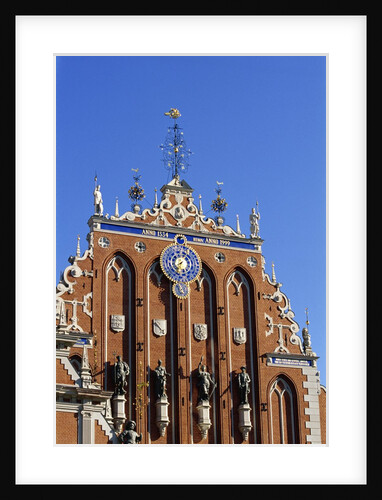 Town Hall Square, Blackheads House, Old Town, Riga, Latvia by Anonymous