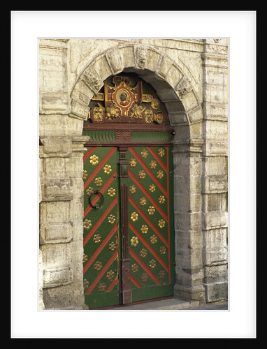 Brotherhood of Blackheads Fraternity Hall Door, Old Town, Tallinn, Estonia by Anonymous