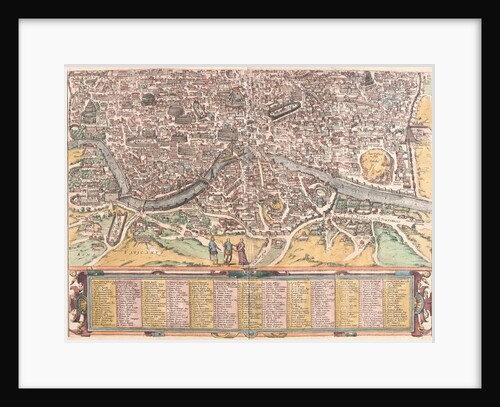 Map of Ancient Rome from Civitates Orbis Terrarum by Anonymous