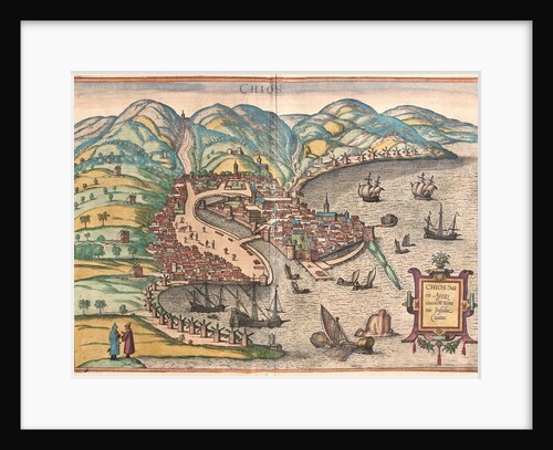 View of Chios from Civitates Orbis Terrarum by Anonymous