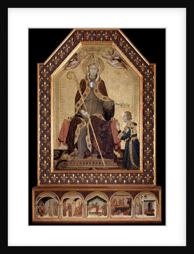Saint Louis of Toulouse crowns Robert I, King of Naples by Simone Martini