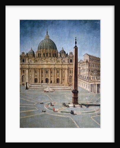 View of Saint Peter's Square in Rome by Anonymous
