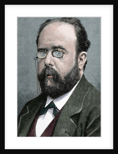 Teodoro Llorente Olivares (1836-1911). Spanish writer. Engraving. Colored. by Anonymous