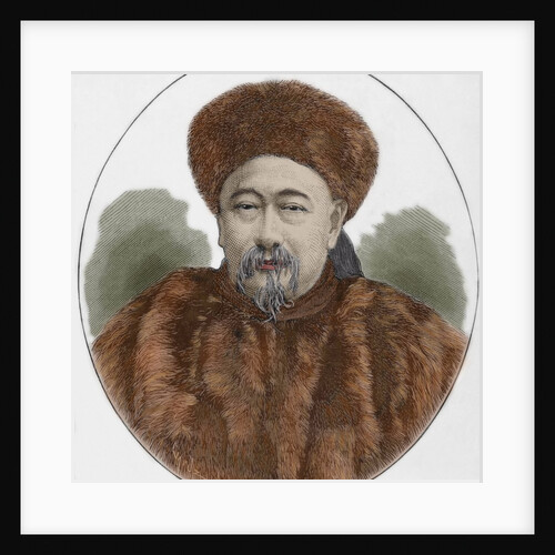 Guo Songtao (Kuo Ta-Jen) (1818-1891). Engraving. Colored. by Anonymous