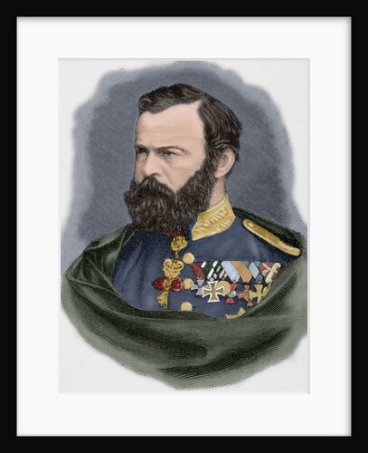 Prince Luitpold of Bavaria (1821-1912). Engraving. Colored. by Anonymous