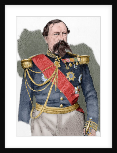 Edmond Le Boeuf (1809-1888). Engraving. Colored. by Anonymous