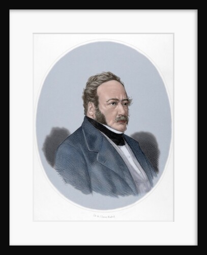 Paul de Kock (1793-1871). Engraving. Colored. by Anonymous