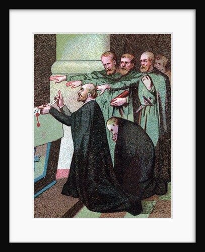 Creation of the Society of Jesus by Ignatius of Loyola in Montmartre, Paris, 1534 by Anonymous