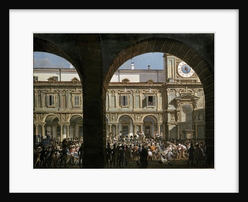 Domenico Pino speaks to the crowd in Milan, 1814 by Anonymous