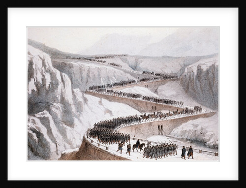 The passage of Moncenisio by the French army,1859 by Anonymous
