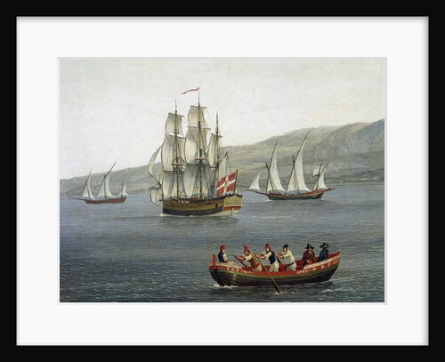 Ships in the Strait of Messina by Jacob Philipp Hackert