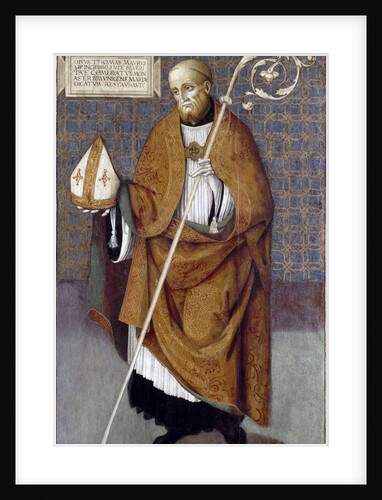 Portrait of the abbot Thomas of Maurienne by Cola dell' Amatri