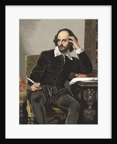 Portrait of the British playwright, William Shakespeare (1564-1616) by Anonymous