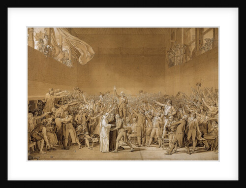 The Tennis Court Oath at Versailles, 1789 by Jacques Louis David