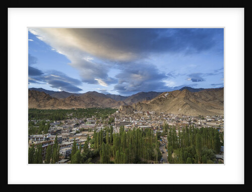 View of the town from a small hill near main bazaar by Anonymous