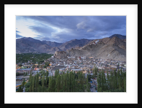 View of the town from a small hill near main bazaar by Anonymous