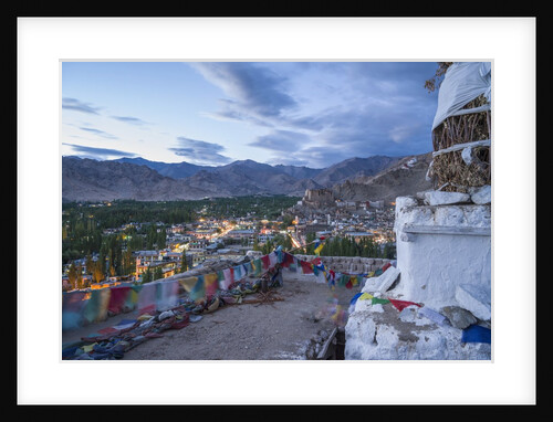 View of the town from a small hill near main bazaar by Anonymous