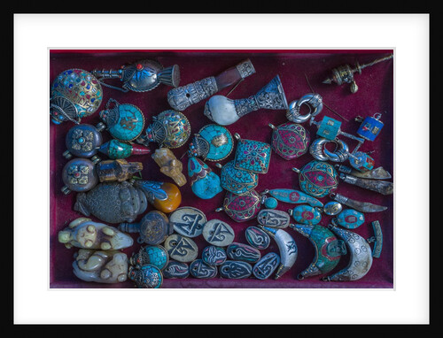 Alchi, souvenir market near the Monastery by Anonymous