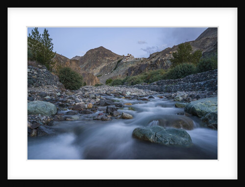 Diskit Monastery, the stream near the village by Anonymous