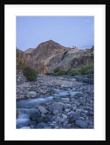 Diskit Monastery, the stream near the village by Anonymous