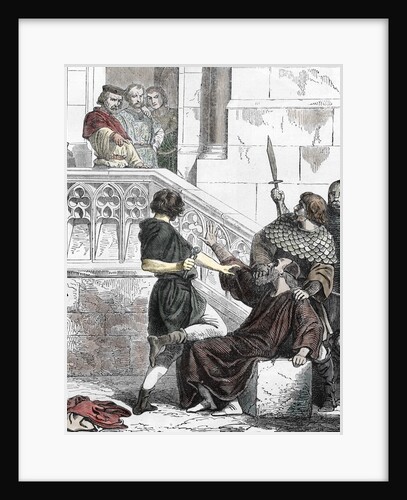 King John of Lackland extorting to an old jew, 1202 by Anonymous