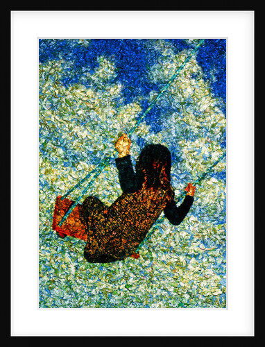 Girl and Sky by Anonymous