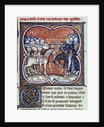 Charles Martel fighting the Saracens at Poitiers, 732 by Anonymous
