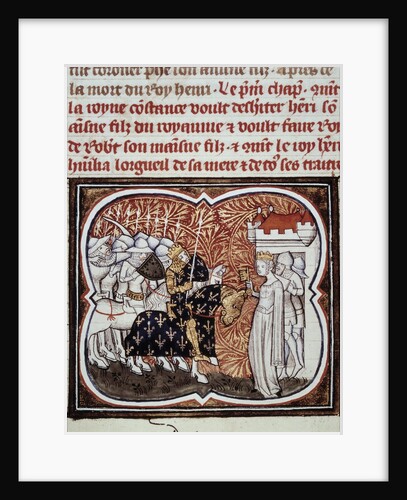 Constance of Arles surrendering to his son king Henry I of France by Anonymous