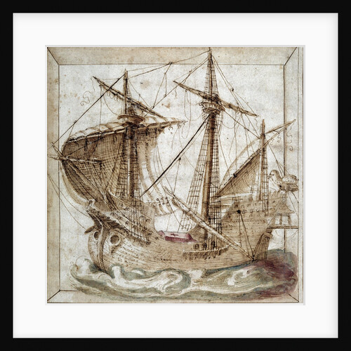 Caravel - 16th cent. Manuscript by Anonymous