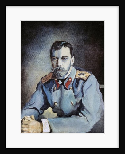 Portrait of Tsar Nicolas II of Russia by Anonymous