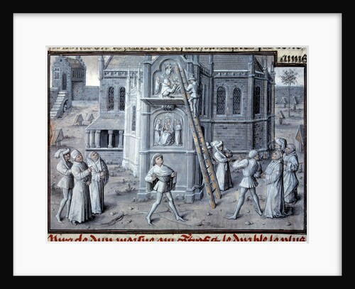 The building of the Gothic cathedrals - 15th century by Anonymous
