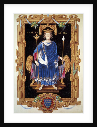 Portrait of King Charles IV Le Bel by Jean du Tillet