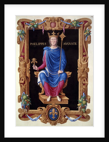 Portrait of King Philippe Auguste by Jean du Tillet