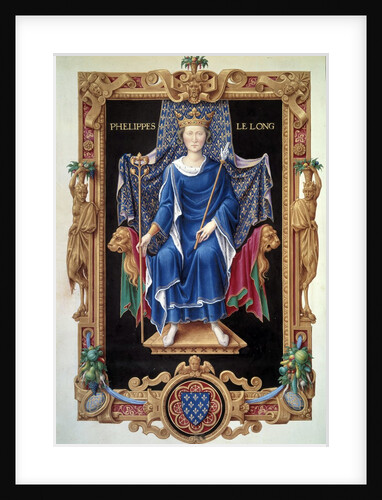 Portrait of King Philip V le Long by Jean du Tillet