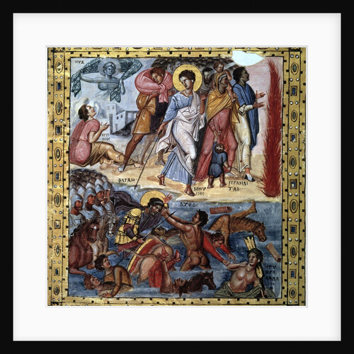 The crossing of the Red Sea by the Hebrews - 10th century illumi by Anonymous
