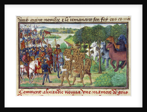 Alexander the Great meets monsters by Anonymous