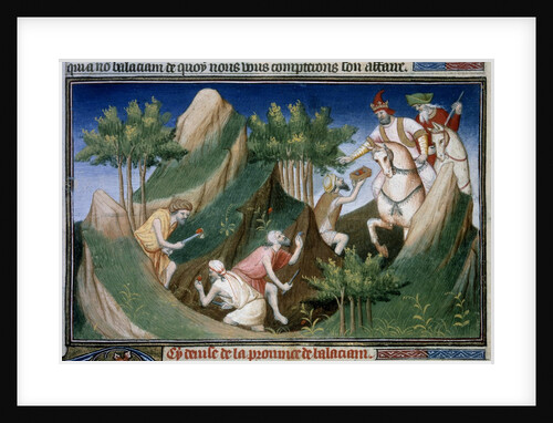 Men extracting rubies from the Sighinan Mountain (Persia) by Anonymous