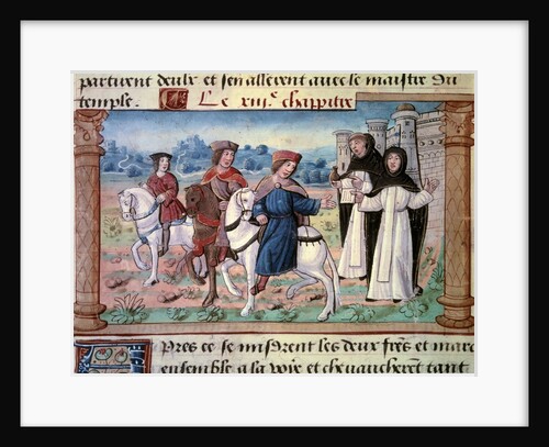 The departure of Niccolo and Maffeo Polo, with the young Marco Polo by Anonymous