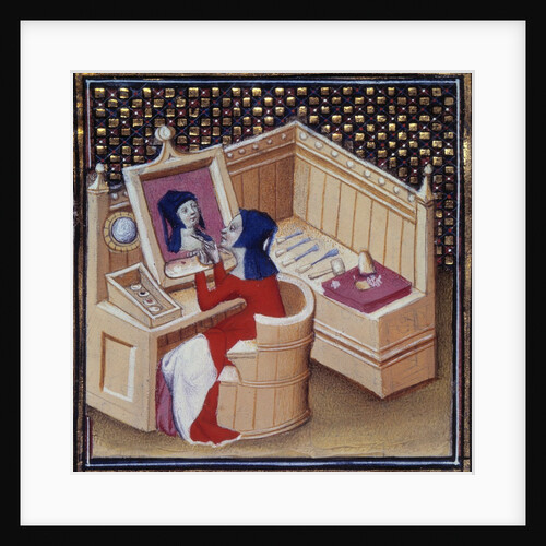 Iaia of Cyzicus painting his own portrait - 15th cent. by Anonymous