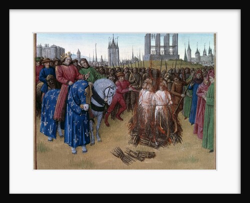 Conviction and punishment of the Amalricians by Jean Fouquet